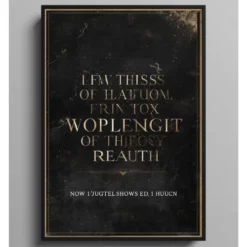 a4 movie quote poster printed — movie wall art poster single sheet
