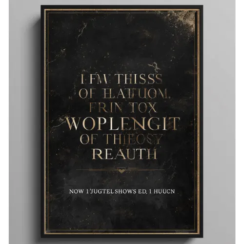 a4 movie quote poster printed — movie wall art poster single sheet
