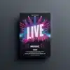 a4 music event gig flyer printed — single sheet business flyer leaflet