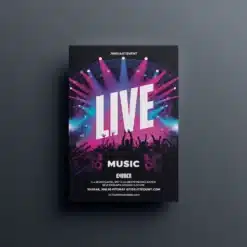 a4 music event gig flyer printed — single sheet business flyer leaflet
