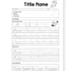 a4 name writing practice printed — single page activity sheet (1)