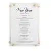 a4 new year party programme printed — single sheet new print (1)