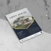 a4 open house flyer printed — single sheet business flyer leaflet
