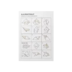 a4 origami instruction sheet printed — single sheet origami print