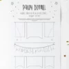 a4 party banner sheet printed — single page activity sheet