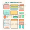 a4 planner sticker sheet printed — bullet journal decorative stickers single page
