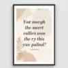 a4 positive affirmation print printed — positive wall art poster single sheet