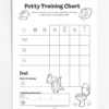 a4 potty training chart printed — single page activity sheet
