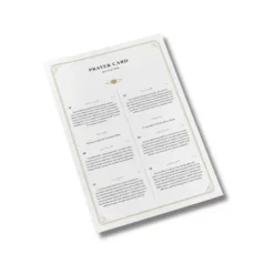 a4 prayer card sheet a4 printed — single sheet prayer print
