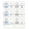 a4 product label sticker sheet printed — custom logo brand label single page