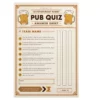 a4 pub quiz answer sheet printed — single sheet pub print