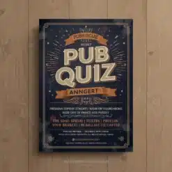 a4 pub quiz night flyer printed — single sheet business flyer leaflet