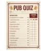 a4 pub quiz question sheet printed — single sheet pub print