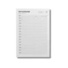 a4 rota schedule sheet printed — single sheet rota print