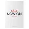 a4 sale now on sign a4 printed — single sheet sale print