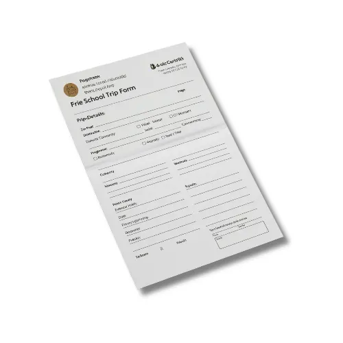 a4 school trip form a4 printed — single sheet school print (1)