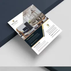 a4 solicitor law firm flyer printed — single sheet business flyer leaflet