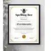 a4 spelling bee certificate printed — single sheet spelling print (1)