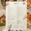 a4 sushi bar menu a4 printed — single sheet sushi page