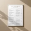a4 thai restaurant menu a4 printed — single sheet thai page (1)