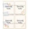 a4 thank you card sheet printed — 4 up greeting card single page print