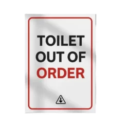 a4 toilet out of order sign printed — single sheet toilet print (1)