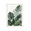 a4 tropical leaves print printed — tropical wall art poster single sheet