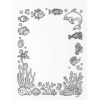 a4 under the sea colouring printed — single page activity sheet