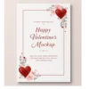 a4 valentine printable gift printed — single sheet valentine print