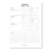 a4 vegan meal plan sheet printed — single sheet vegan page