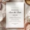 a4 wedding save the date printed — single sheet wedding print