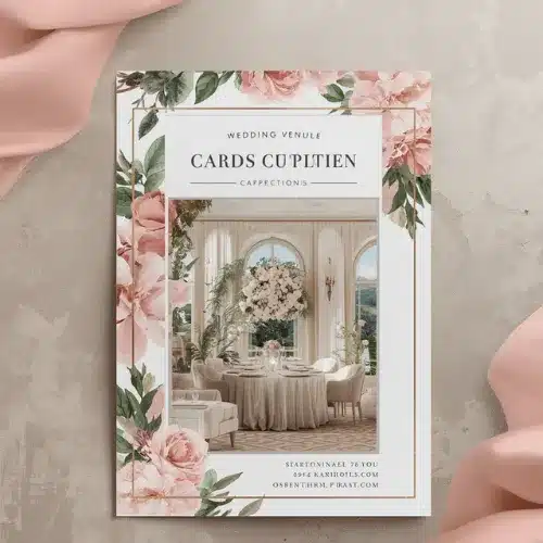 a4 wedding venue flyer printed — single sheet business flyer leaflet