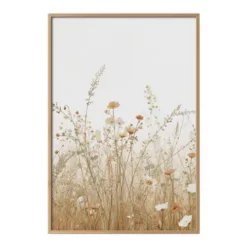 a4 wildflower meadow print printed — wildflower wall art poster single sheet