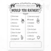 a4 would you rather game printed — single page activity sheet