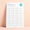 a4 year 3 multiplication sheet printed — single sheet year practice