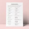 a4 year 5 fractions worksheet printed — single sheet year practice