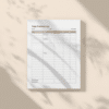 a4 yoga practice log sheet printed — single sheet yoga page (1)