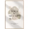 a4 yoga studio wall art printed — yoga wall art poster single sheet