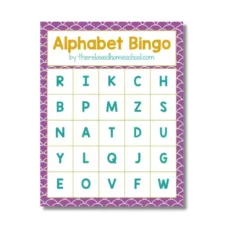 abc bingo game pvc cardsC