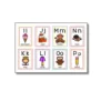 alphabet flash cards pvc set 26