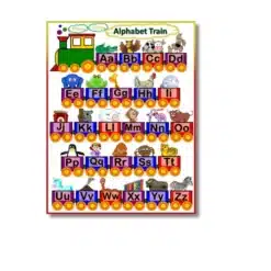 alphabet train a to z a4 ntr print