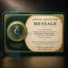 annual collector message card pvc