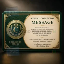 annual collector message card pvc