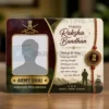 army bhai rakhi photo card