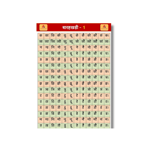 barakhadi chart a4 ntr hindi