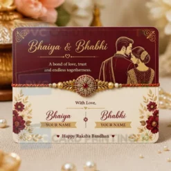 bhaiya bhabhi personalised pvc card