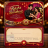 bollywood rakhi greeting card pvc