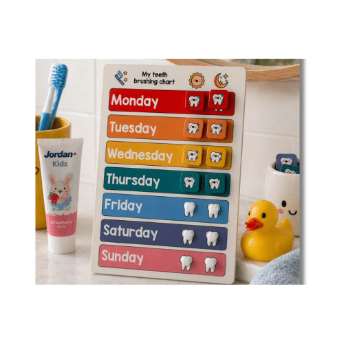 brush teeth daily a4 ntr chart