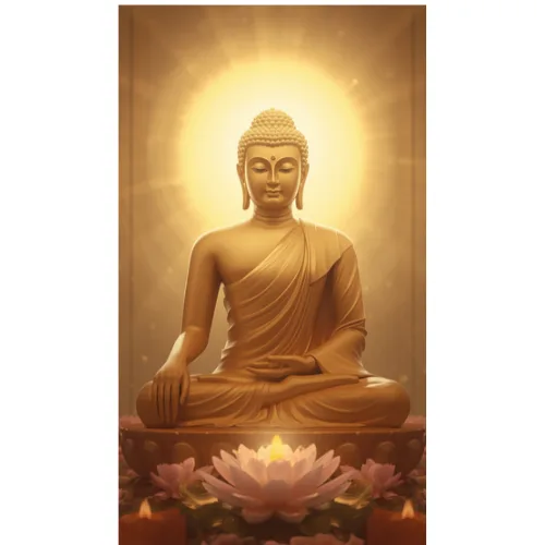 buddha nirvana day a4 ntr photo print