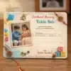childhood memory rakhi note pvc card